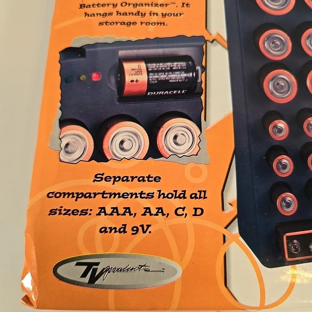 The Perfect Battery Storage Organizer & Battery Tester AAA‎ AA 9V C D